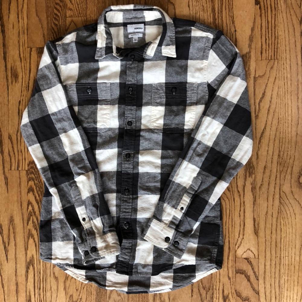 Mens Flannel button down shirt